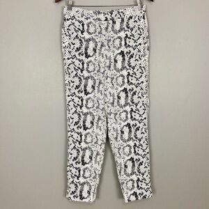 J. Crew Jamie Pull-On Trousers Women’s Size 8 Snake Print Elastic Waist Tapered